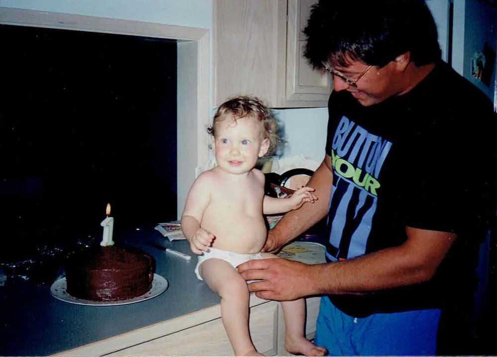 *Baby Boden on his first birthday with his Dad!